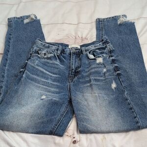 Gilded Intent 90s Loose Distressed Denim Jeans High Rise size 24